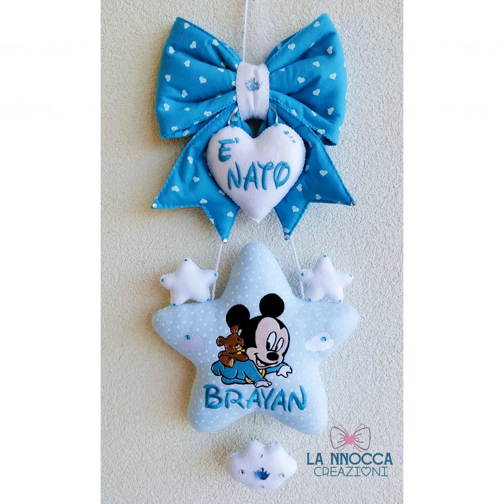 Fiocco nascita di Topolino baby 