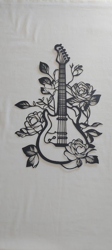 placca in metallo chitarra