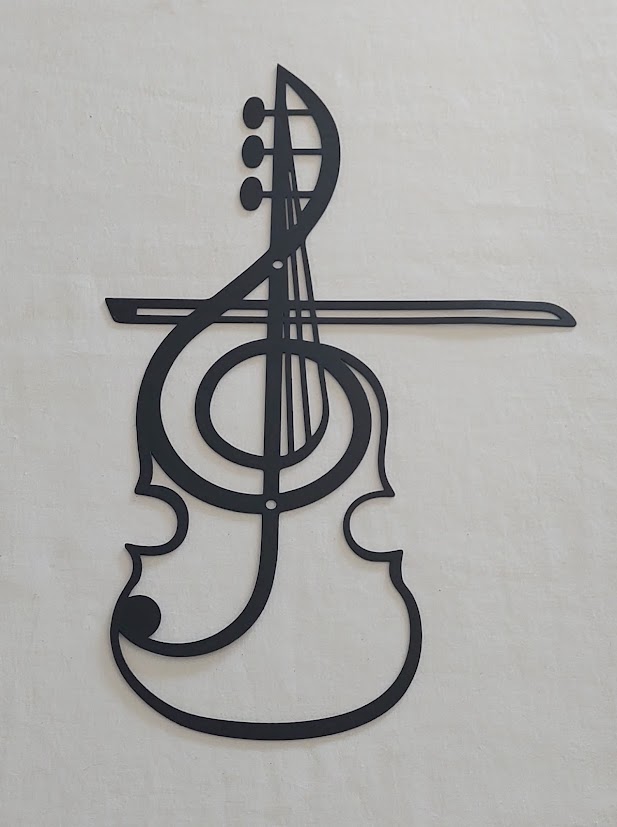 placca in metallo violino