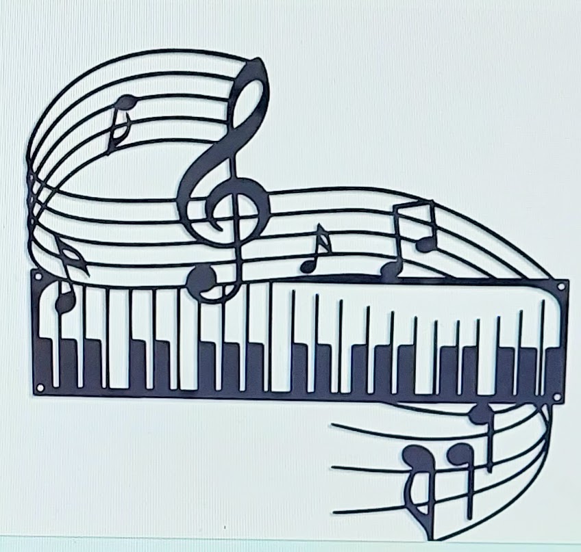 placca in metallo pianoforte