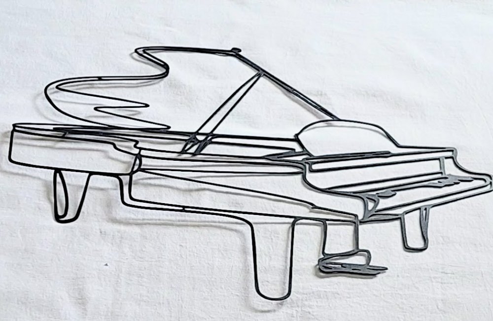 placca in metallo piano