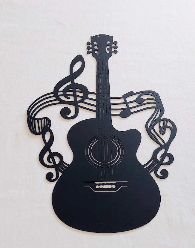 Placca in metallo chitarra 