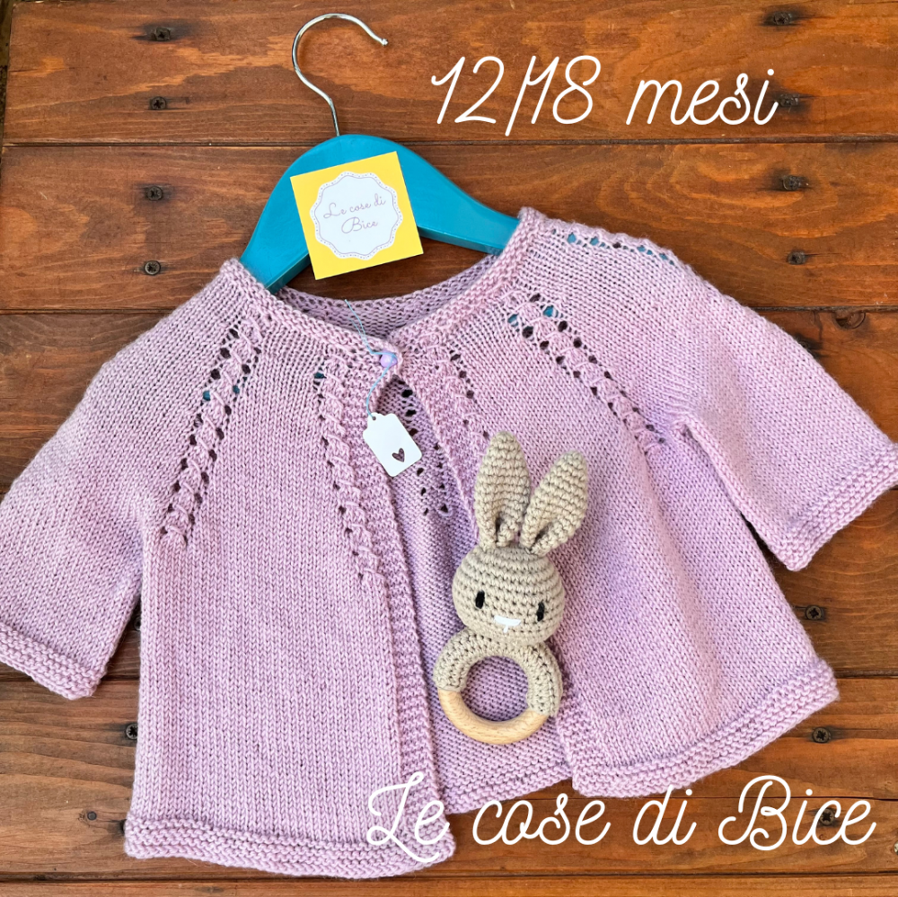 PRONTA COSEGNA - Cardigan 12/18 mesi bimba