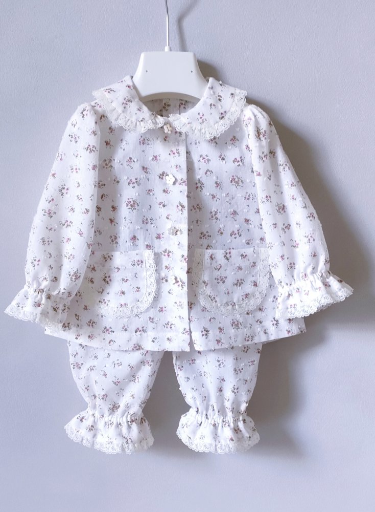 Pigiama Plumetis fantasia floreale