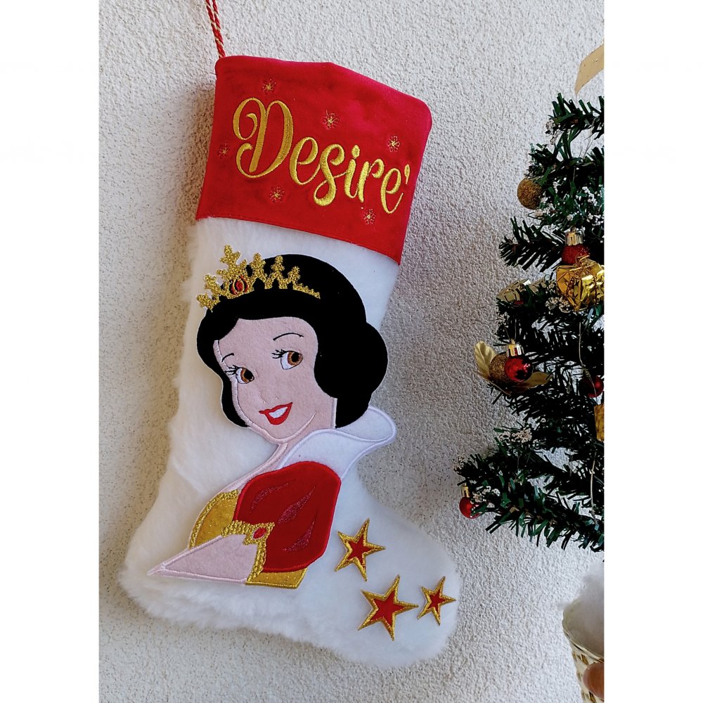 Calza Natalizia Principessa Biancaneve 