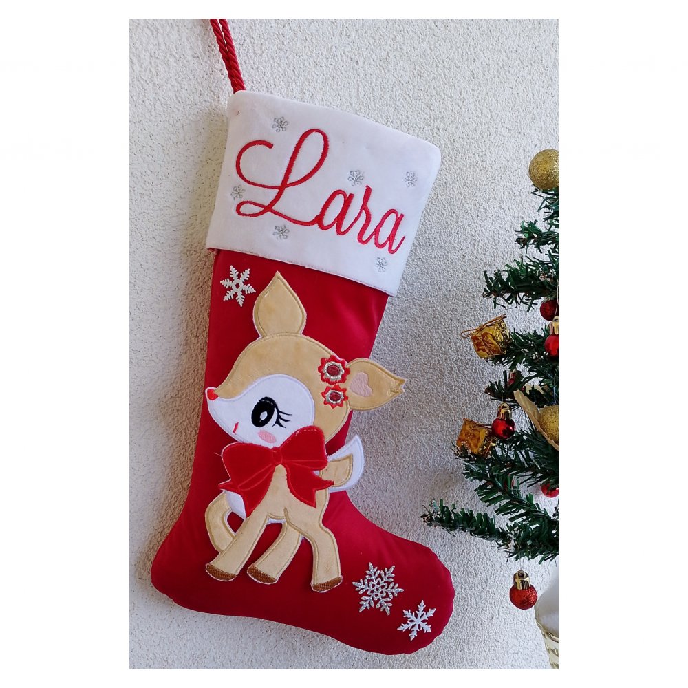 Calza Natalizia renna