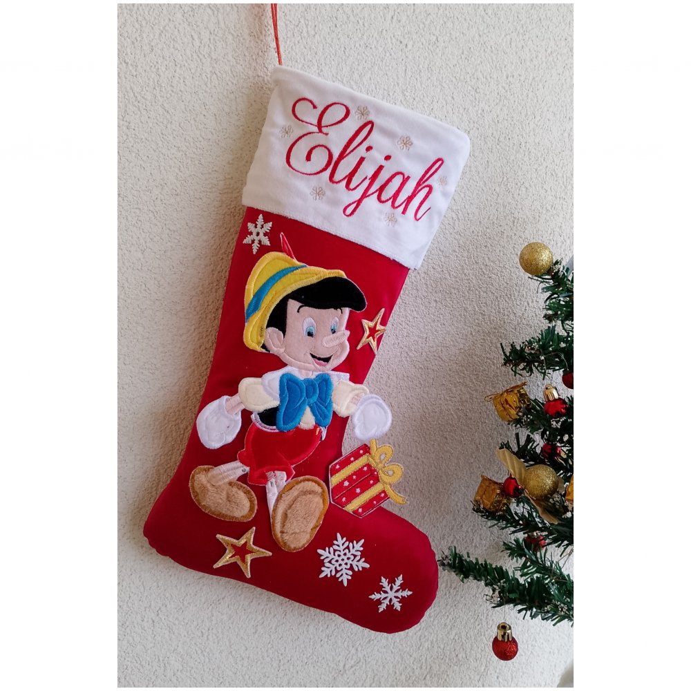 Calza Natalizia Pinocchio 