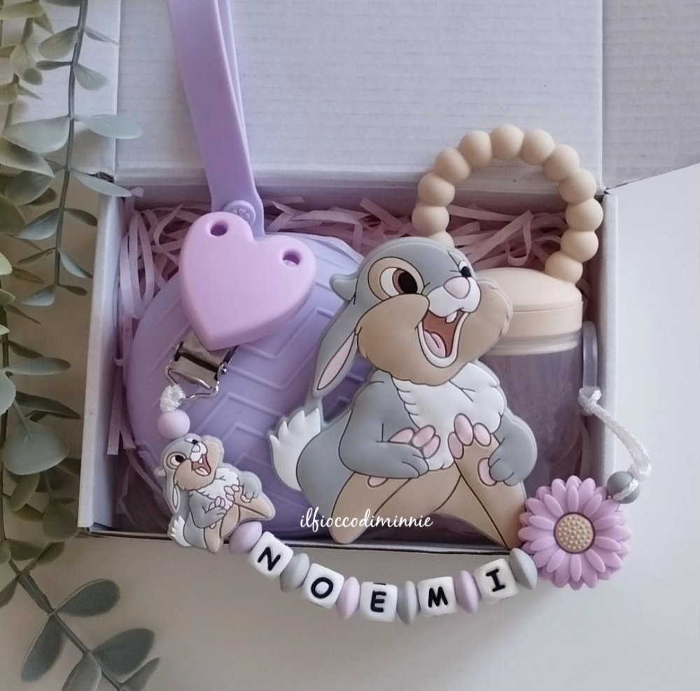 Catenella portaciuccio personalizzata in silicone