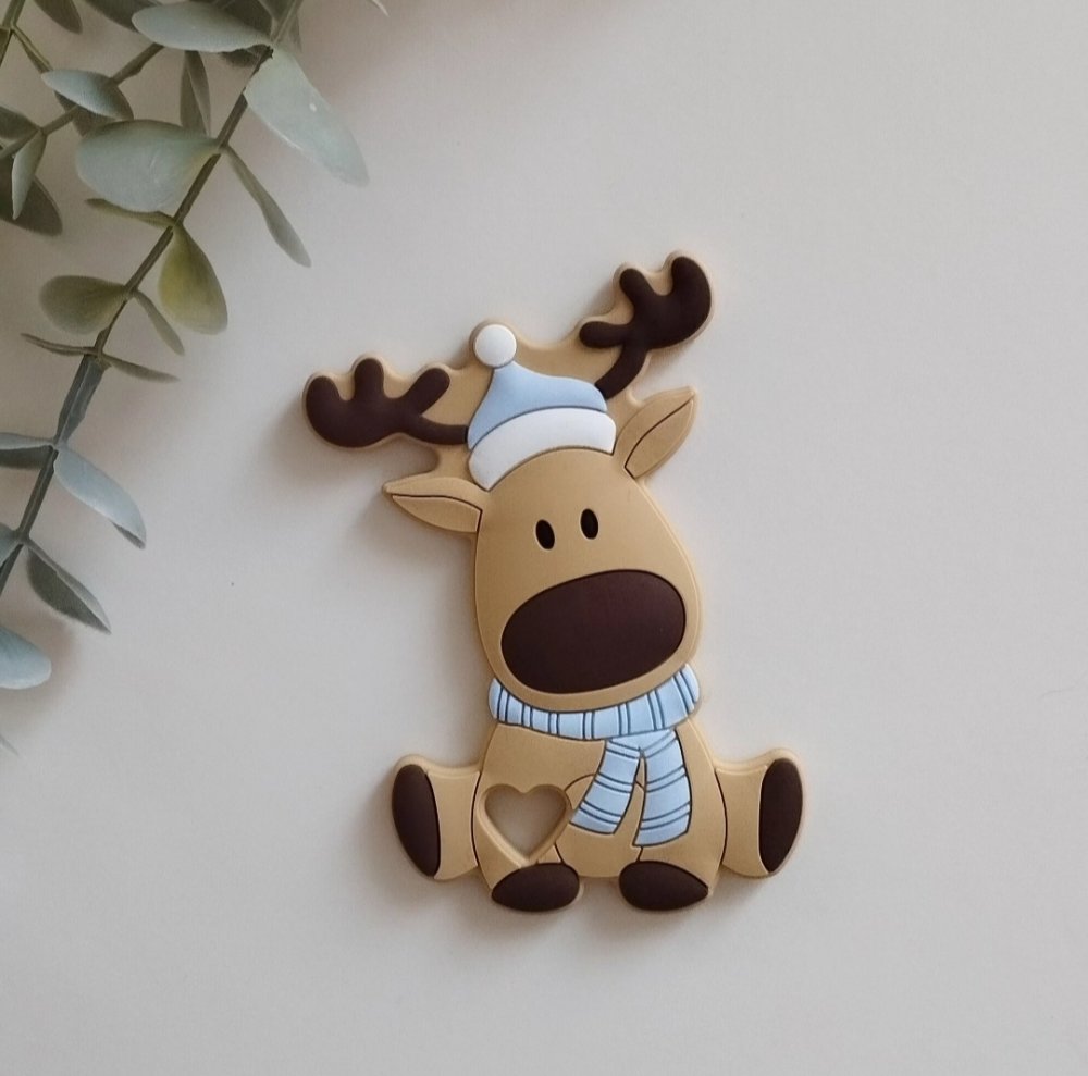 Massaggiagengive Renna in silicone alimentare, dentizione