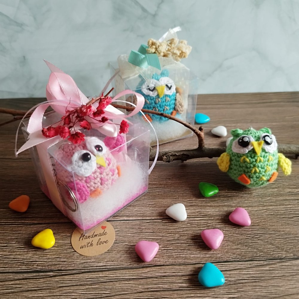 Bomboniere gufetti nascita/battesimo/compleanno/eventi speciali, Portachiavi ricordo personalizzabili