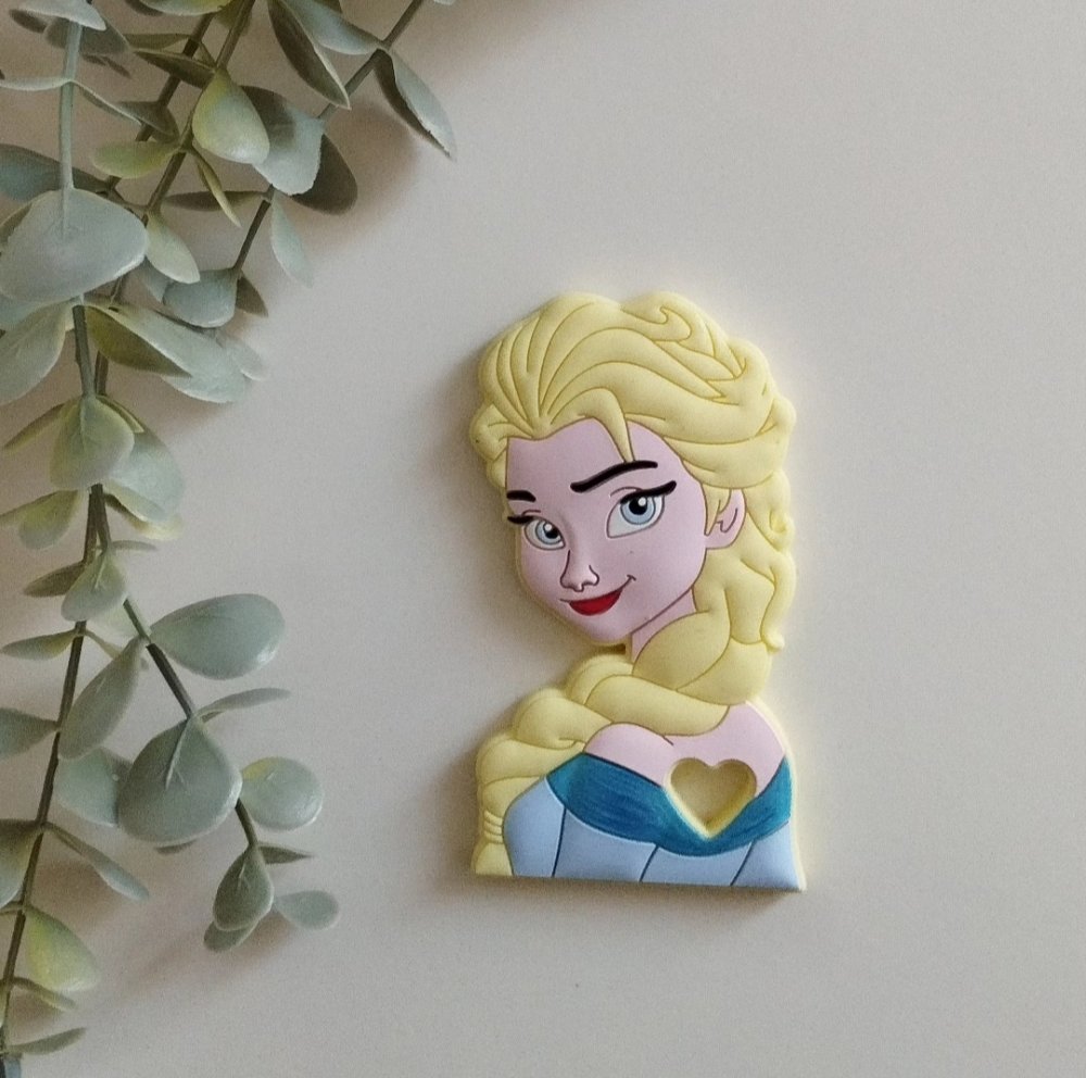 Massaggiagengive Elsa di Frozen in silicone alimentare, dentizione neonati