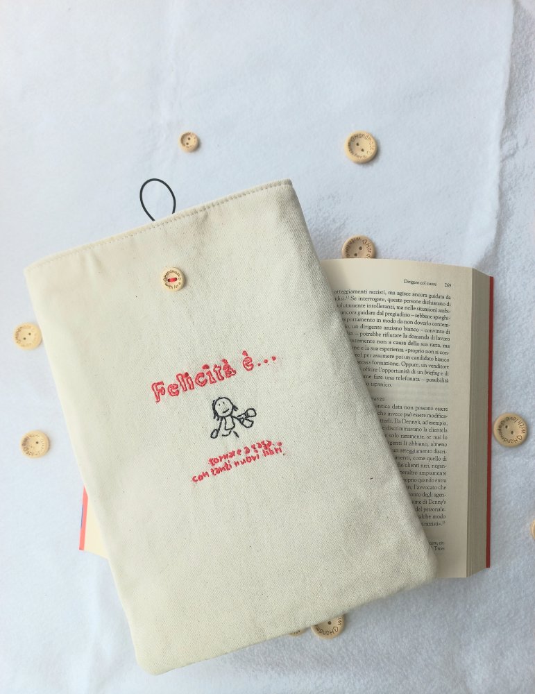 Porta Libro Ricamato a Mano 