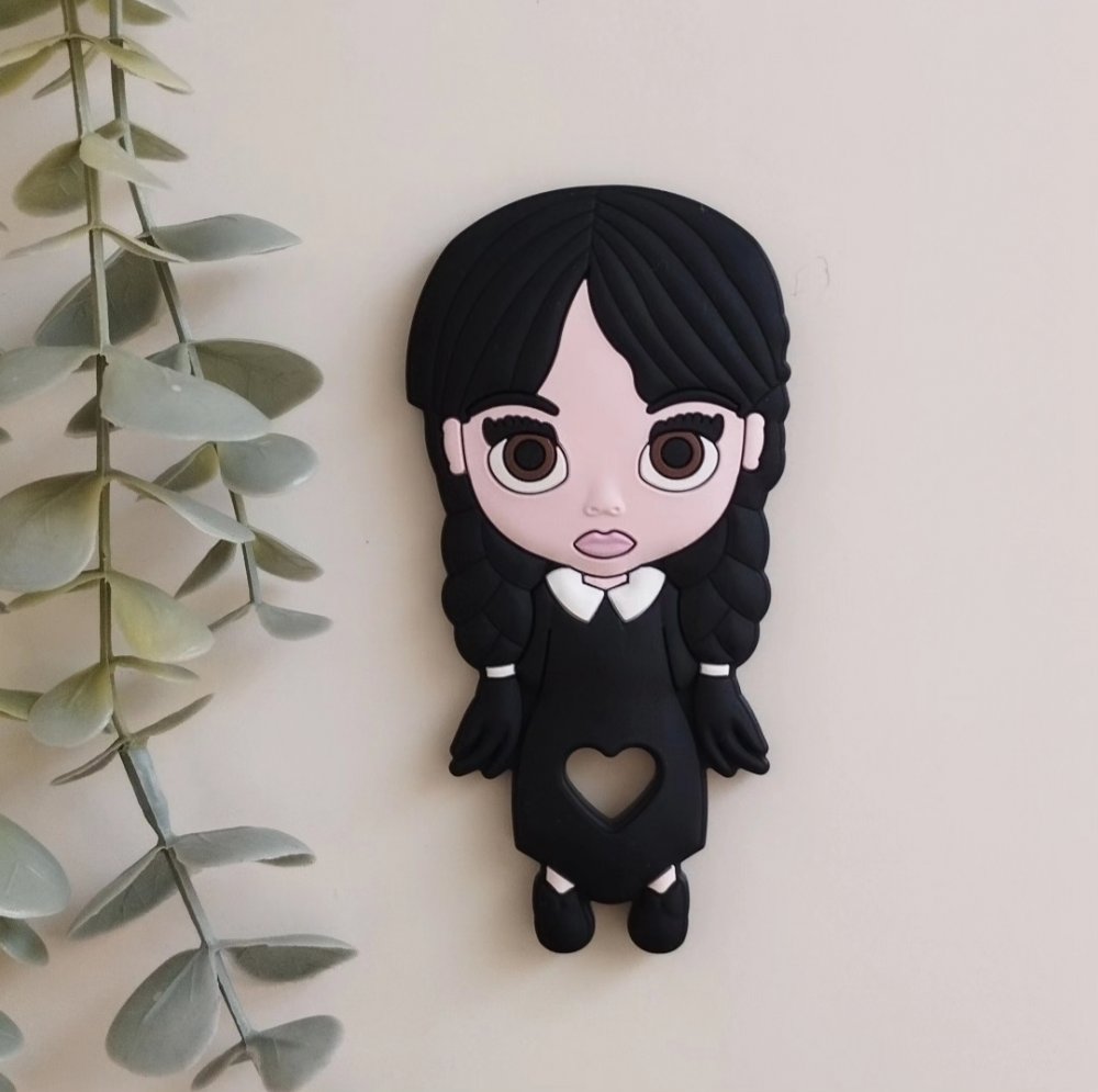 Massaggiagengive Mercoled� Addams in silicone alimentare, dentizione neonati