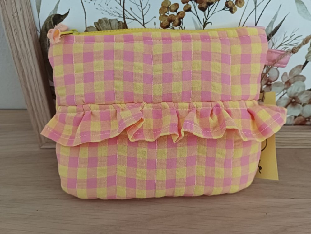 Astuccio trousse con ruches