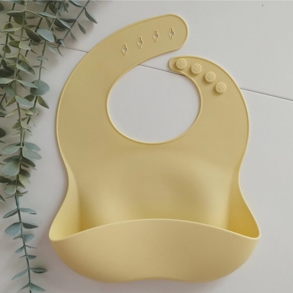 Bavaglino BASIC in silicone, GIALLO PASTELLO