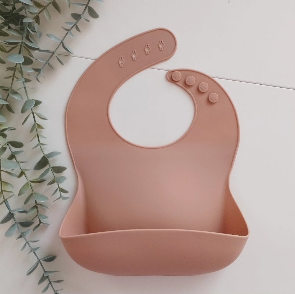 Bavaglino BASIC in silicone, ROSA SALMONE