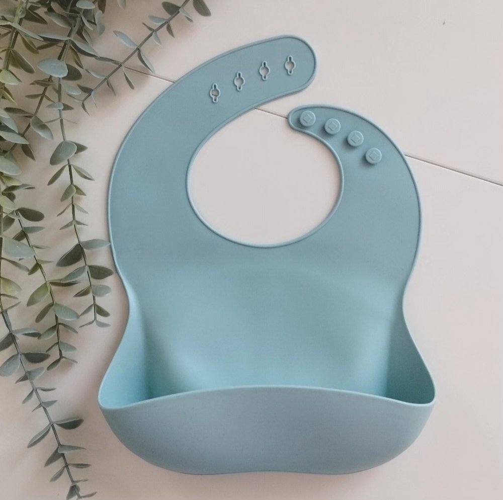 Bavaglino BASIC in silicone, AZZURRO 