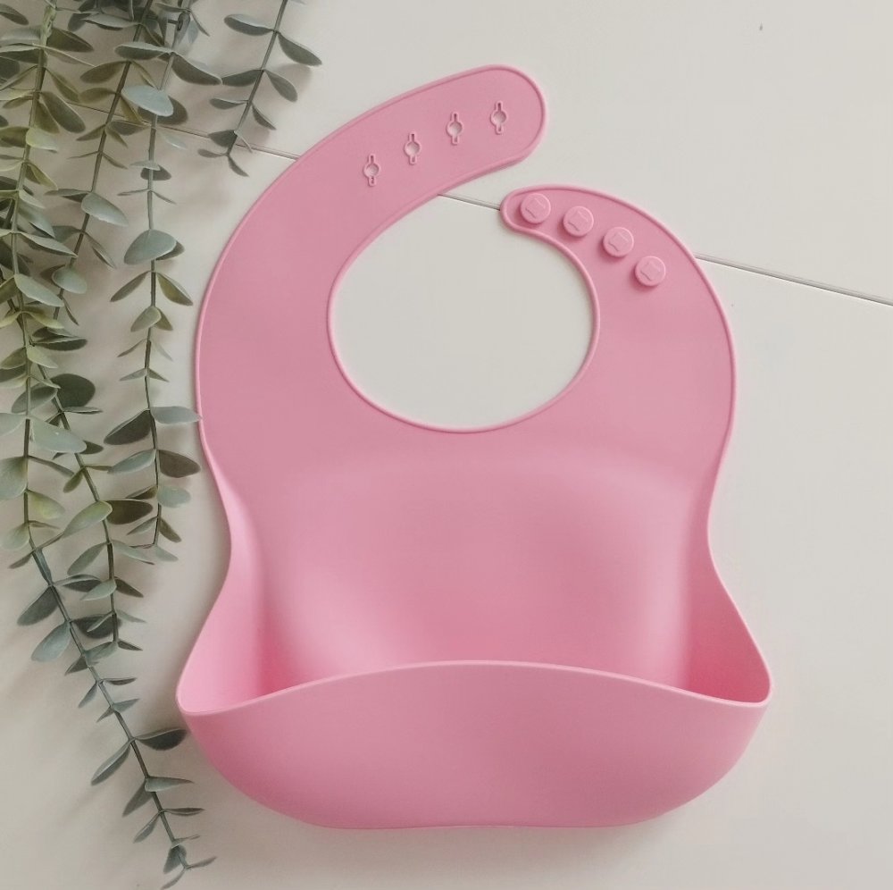 Bavaglino BASIC in silicone, ROSA BUBBLE 