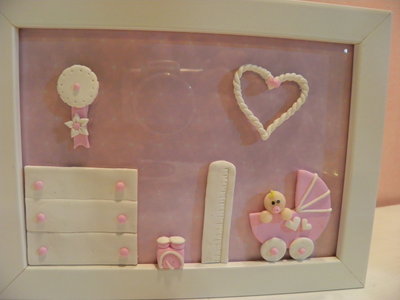 Cornice cameretta in fimo personalizzata