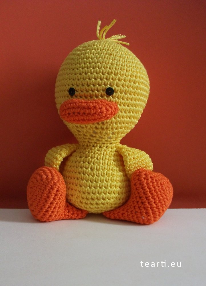 Gastone junior, il papero amigurumi. Idea regalo.