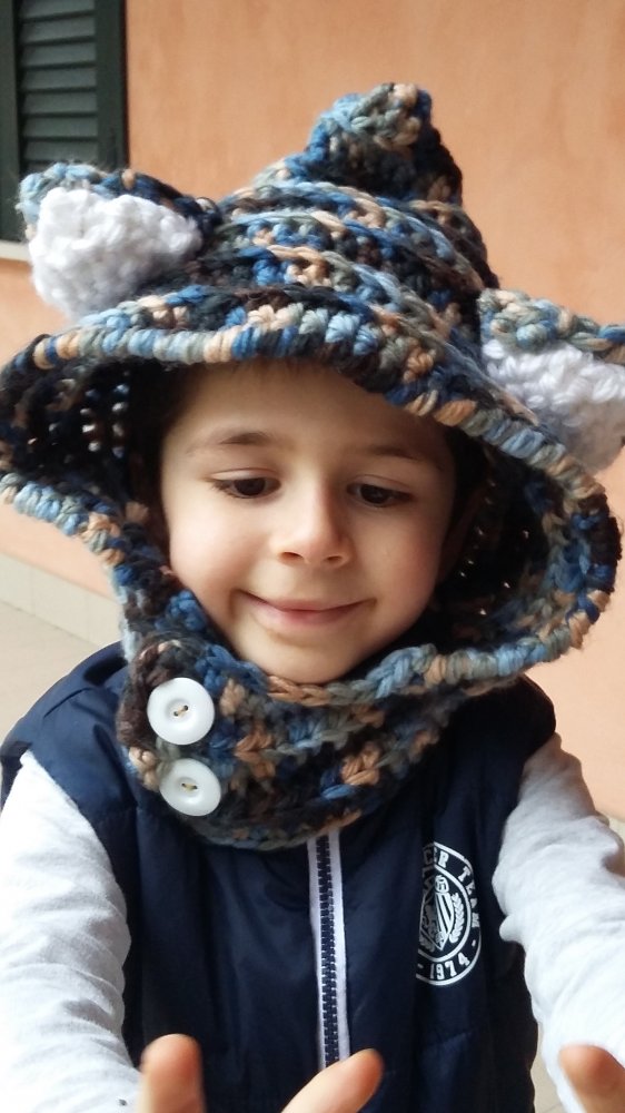 cappuccio miao gattino