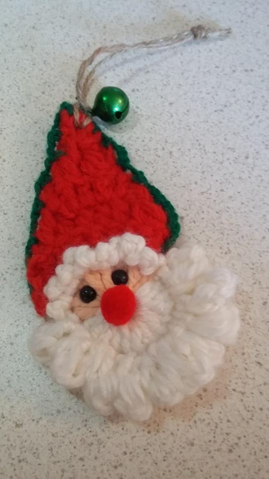 decorazione babbo natale per albero