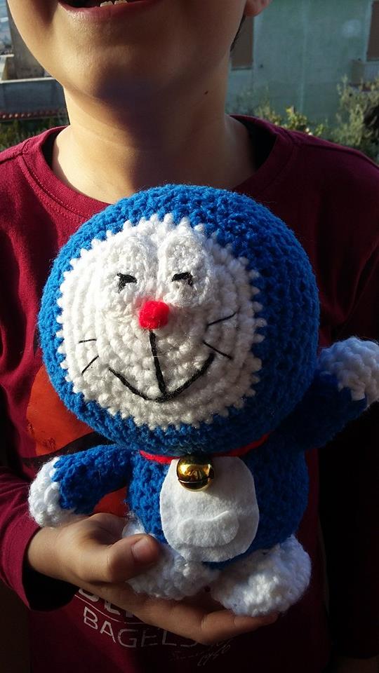 amigurumi gatto doraemon piccolo