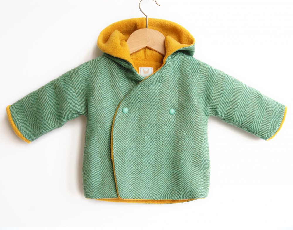 Giacca in lana con cappuccio per beb e bambini - NOAH