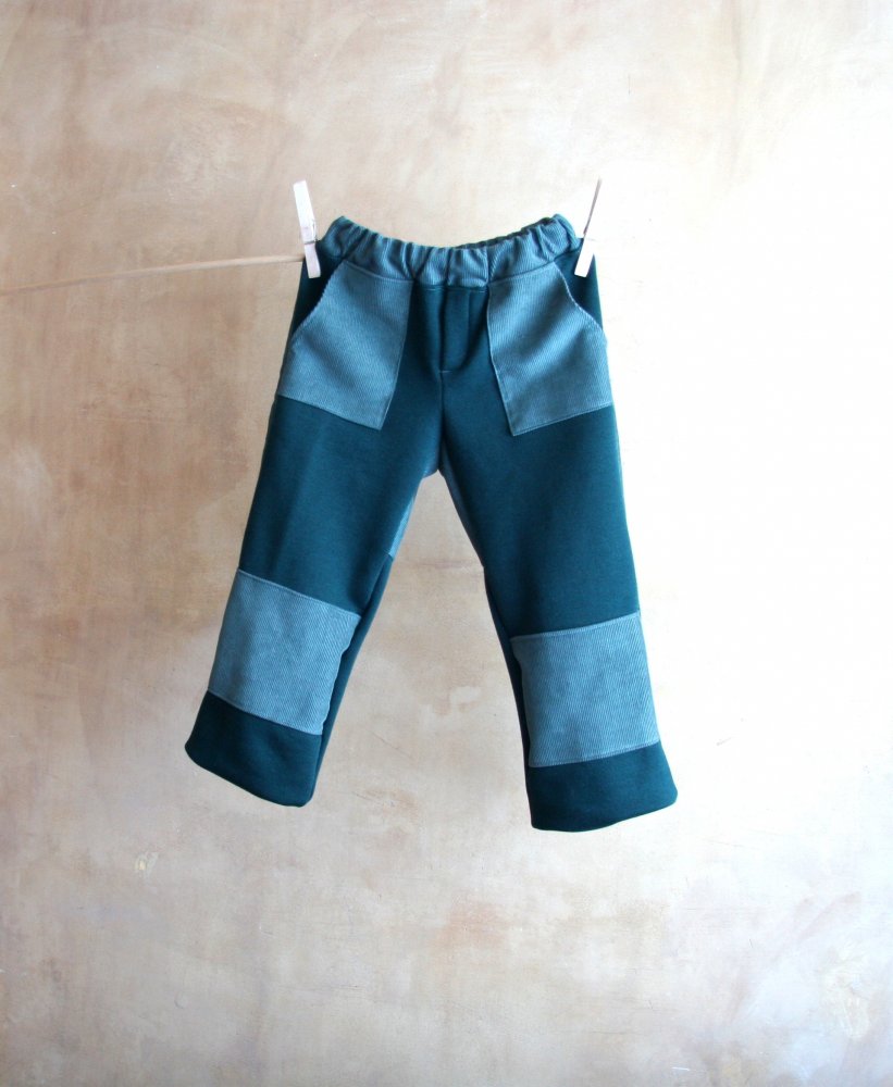 pantaloni bambino Hulk supereroi in velluto a coste e felpa di cotone