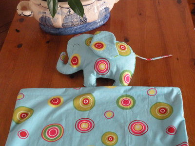 cuscino elefante + copri piumino