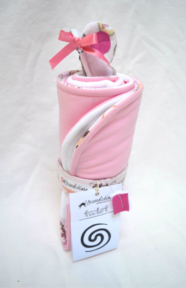 TWIST il fasciatoio da viaggio - rosa confetto