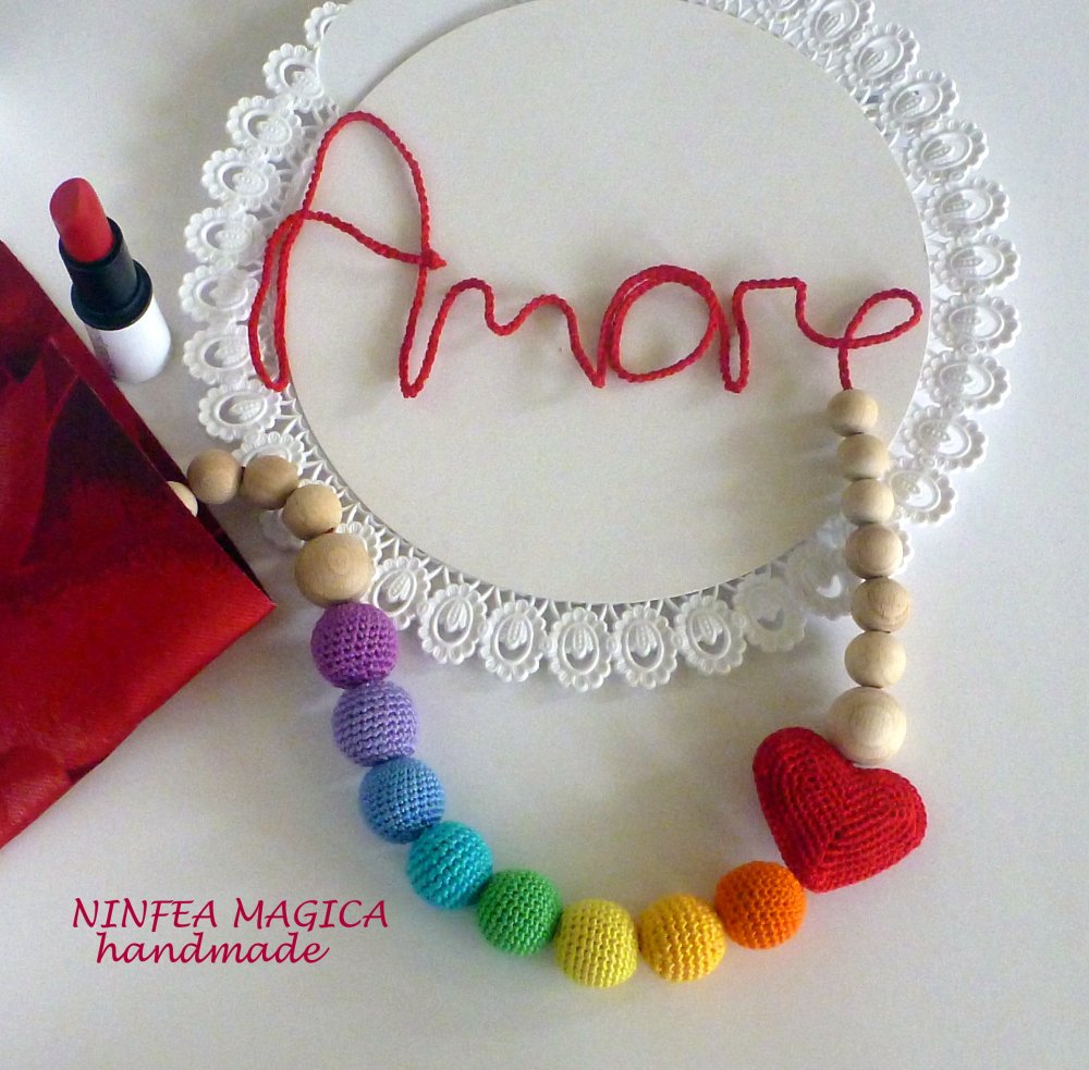 Collana da allattamento con cuore