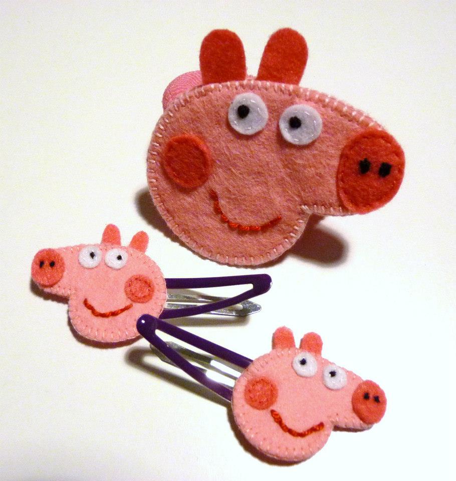 Elastico e mollette di Peppa pig