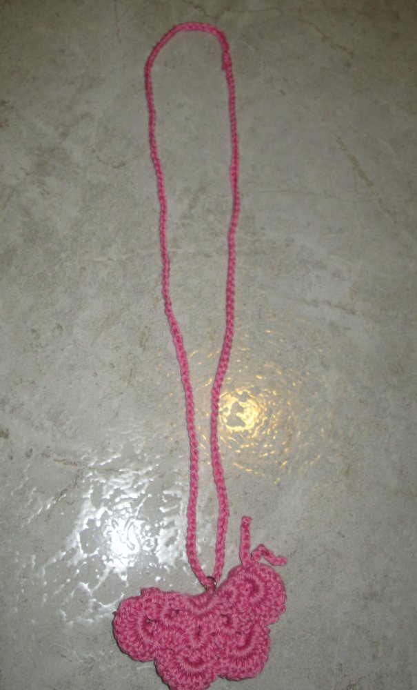 Collana Farfalla all'uncinetto