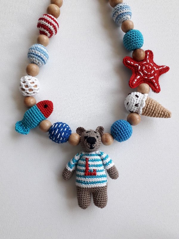 Collana da allattamento con l'orsetto