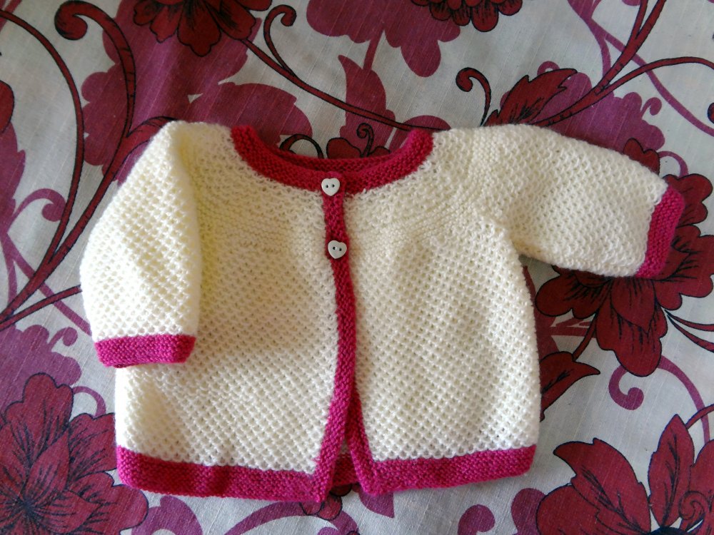 Magliettina bimba rosa e crema