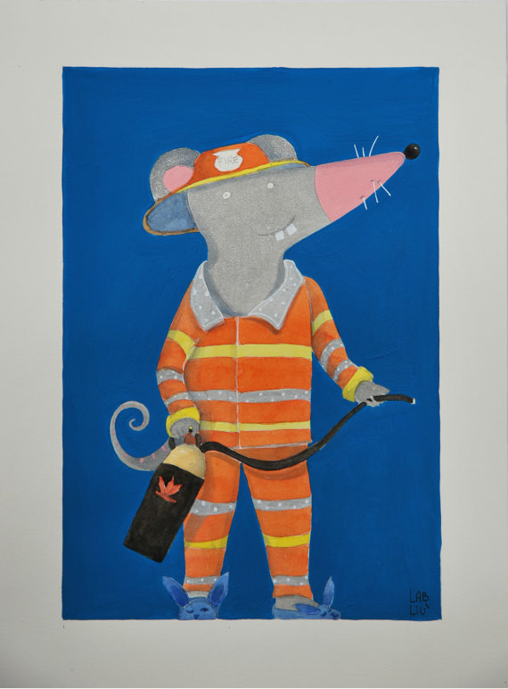 Illustrazione originale ad acquerello 