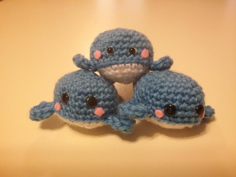 Graziose balene amigurumi 