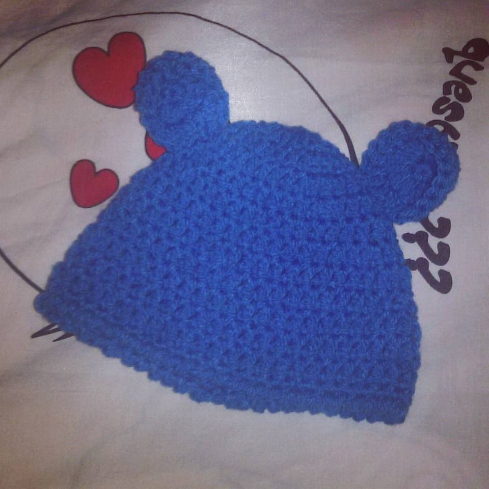 Cappellino  lana azzurro 
