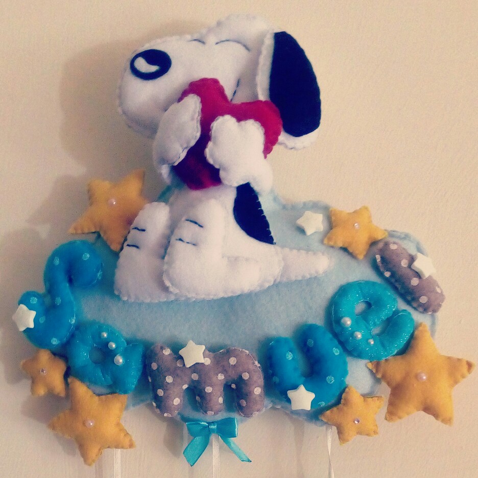 Fiocco nascita Snoopy