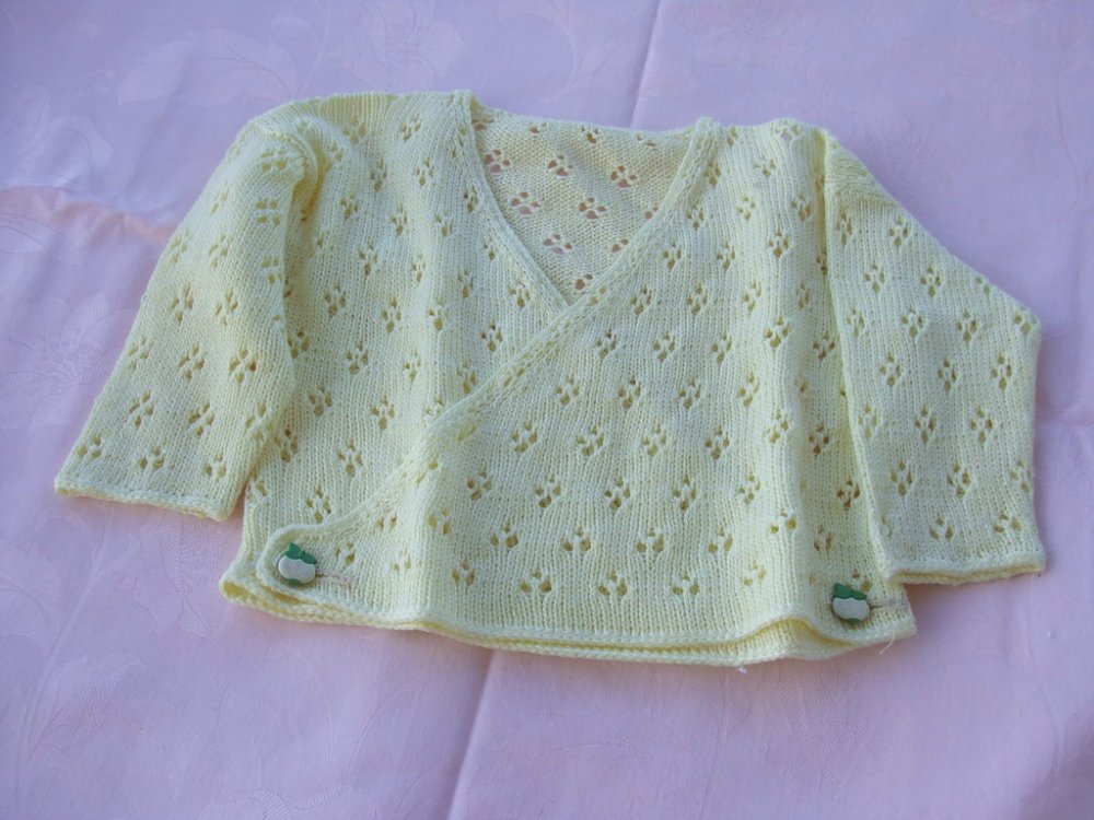 golfino copri fasce bimbi maglia cotone lana
