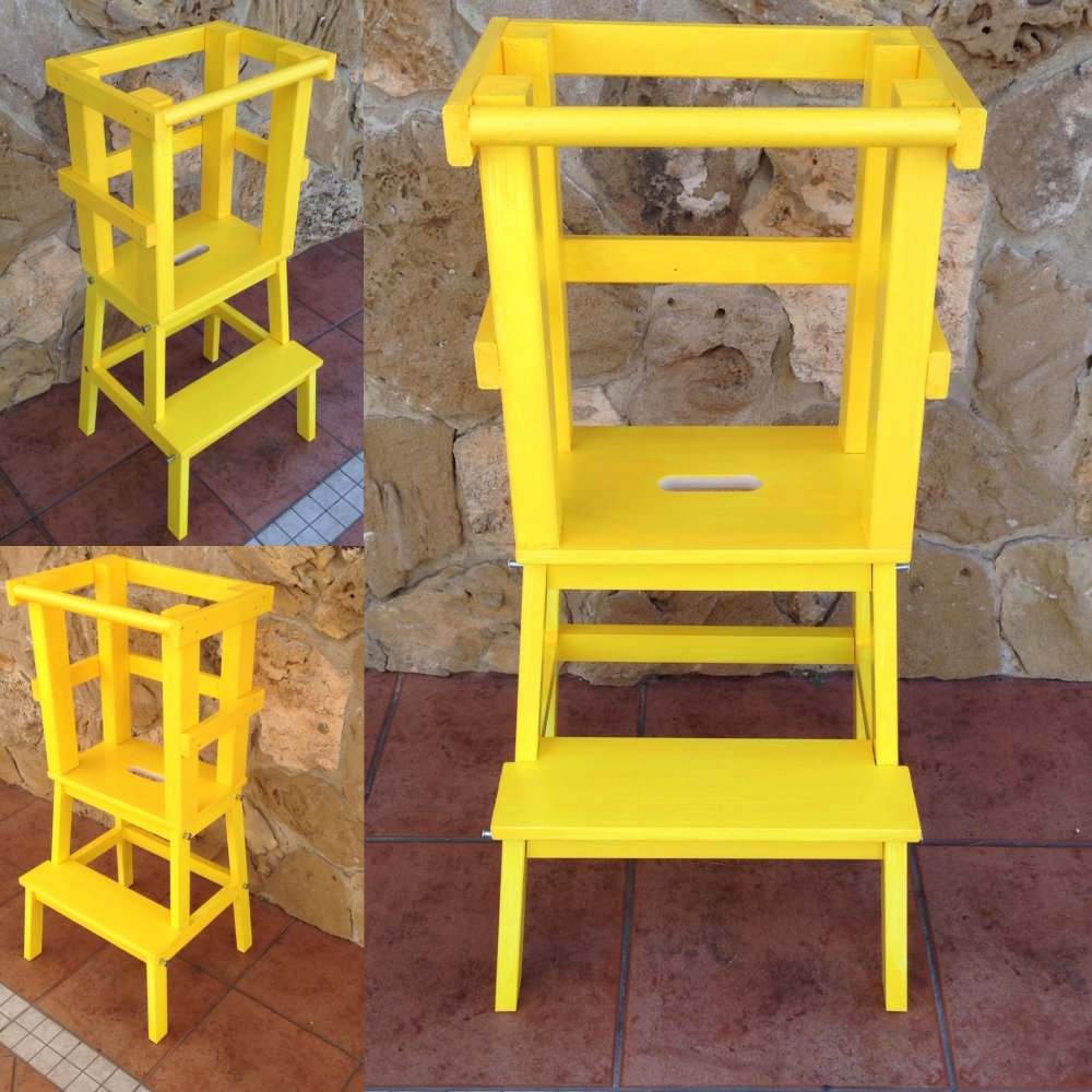 Learning Tower - Torre di apprendimento montessoriana Gialla