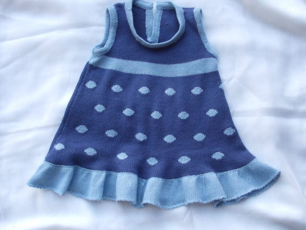 vestito bimba lana o cotone maglia