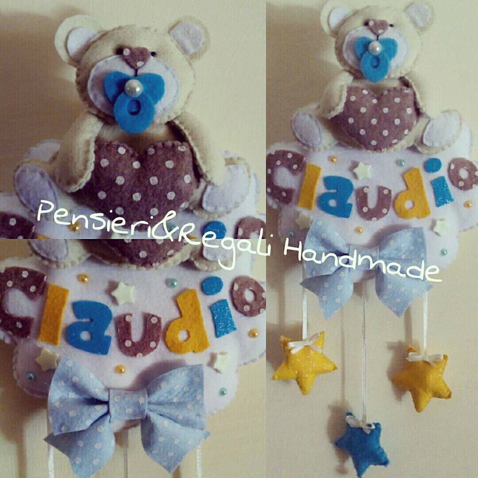 Fiocco Baby Orsetto panna