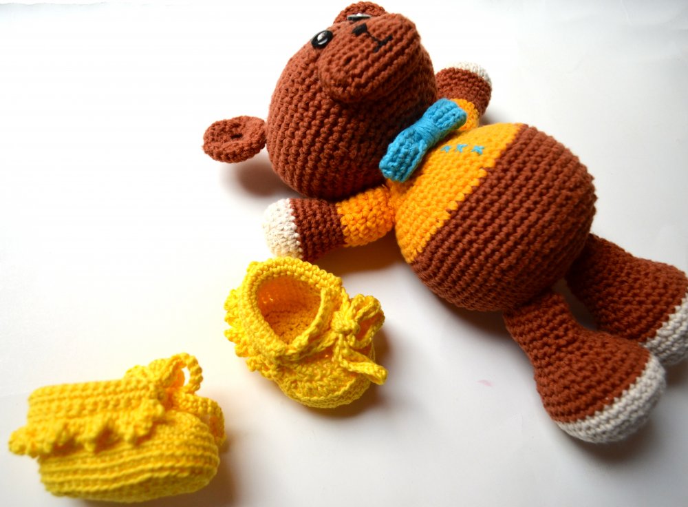 Mocassini gialli in cotone
