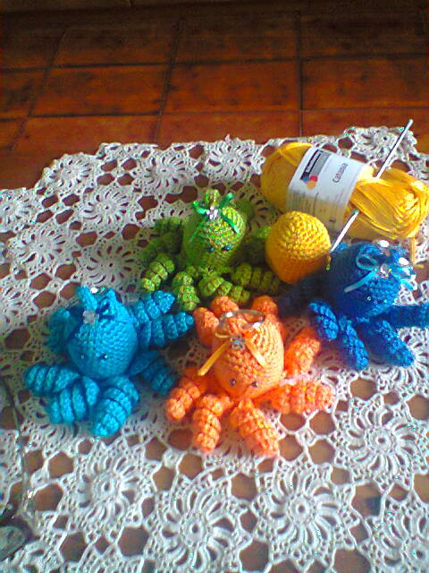 polipetto amigurumi in cotone