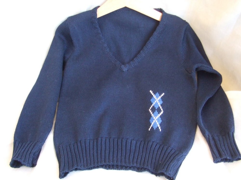 golf maglioncino scollo a v maglia cotone lana