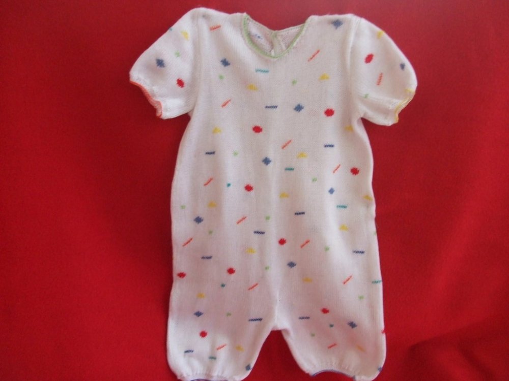 pagliaccetto bimbo maglia cotone bianco