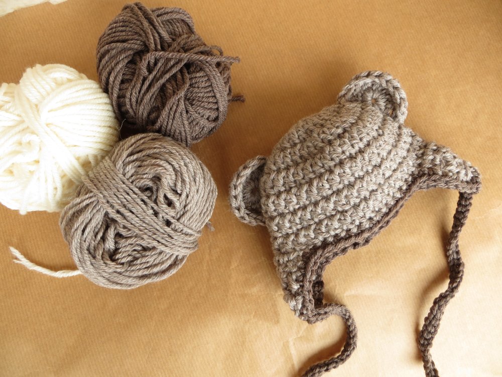 Cappellino orsetto Neonato