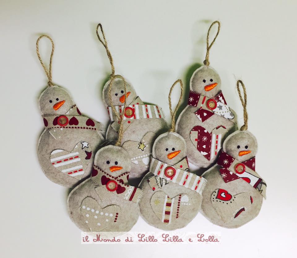 decorazione pupazzo di neve 